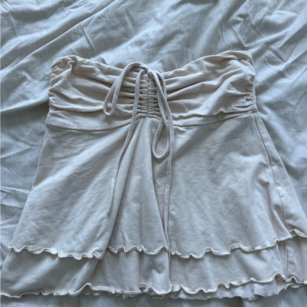 Wild Fable Cream Strapless Top